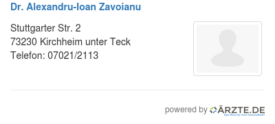 Dr alexandru ioan zavoianu