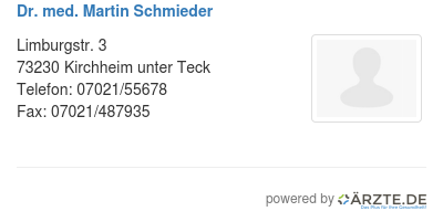 Dr med martin schmieder