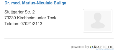 Dr med marius niculaie buliga