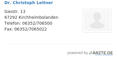 Dr christoph leitner
