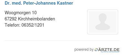 Dr med peter johannes kastner