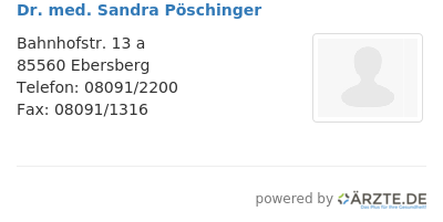 Dr med sandra poeschinger