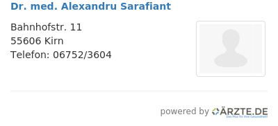 Dr med alexandru sarafiant