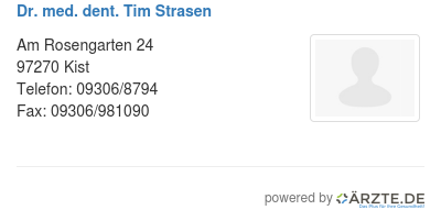 Dr med dent tim strasen