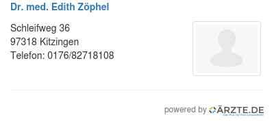 Dr med edith zoephel