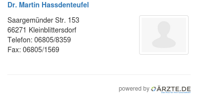 Dr martin hassdenteufel