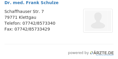 Dr med frank schulze 673244