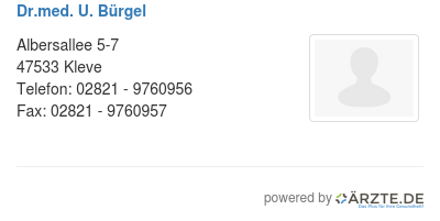 Dr med u buergel