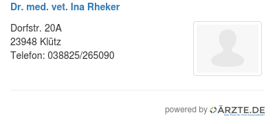 Dr med vet ina rheker