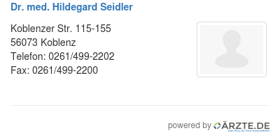 Dr med hildegard seidler