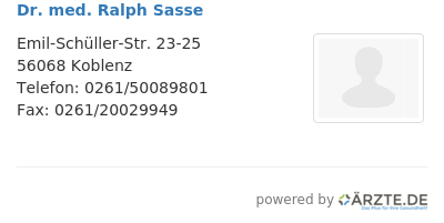 Dr med ralph sasse 648302