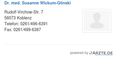 Dr med susanne wickum glinski