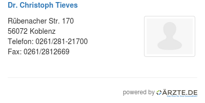 Dr christoph tieves