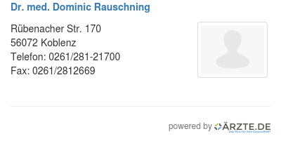 Dr med dominic rauschning