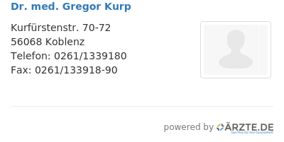 Dr med gregor kurp