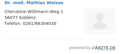 Dr med mathias weisse
