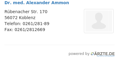 Dr med alexander ammon