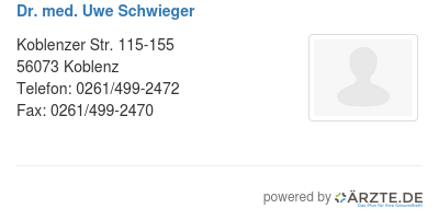 Dr med uwe schwieger 446967