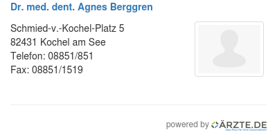 Dr med dent agnes berggren