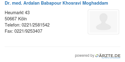 Dr med ardalan babapour khosravi moghaddam