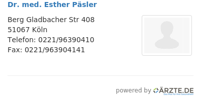 Dr med esther paesler