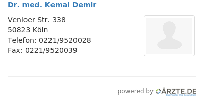 Dr med kemal demir