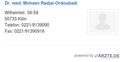 Dr med mohsen radjai ordoubadi