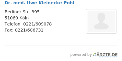 Dr med uwe kleinecke pohl