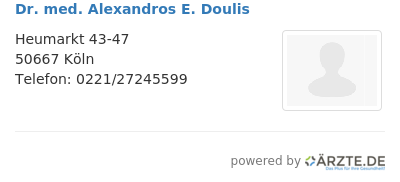 Dr med alexandros e doulis