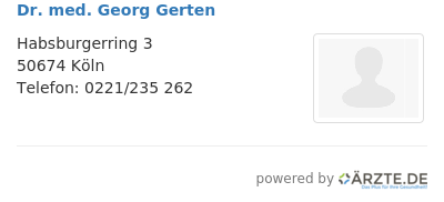 Dr med georg gerten