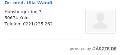 Dr med ulla wandt