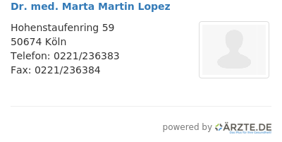 Dr med marta martin lopez