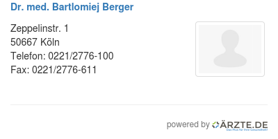Dr med bartlomiej berger 595328