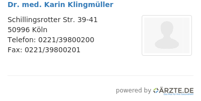 Dr med karin klingmueller 592788