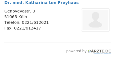 Dr med katharina ten freyhaus