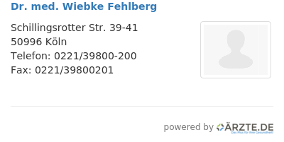 Dr med wiebke fehlberg