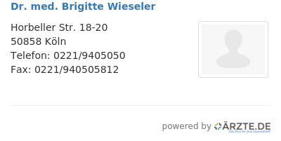 Dr med brigitte wieseler