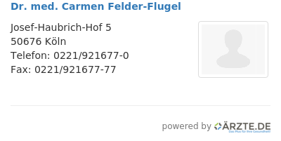Dr med carmen felder flugel