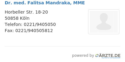 Dr med falitsa mandraka mme