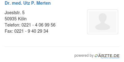 Dr med utz p merten