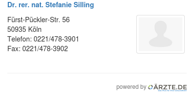 Dr rer nat stefanie silling