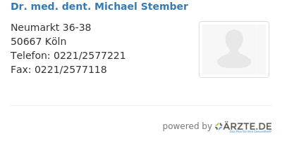 Dr med dent michael stember