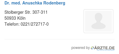 Dr med anuschka rodenberg
