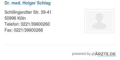 Dr med holger schlag 509318