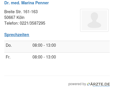 Dr med marina penner 544749