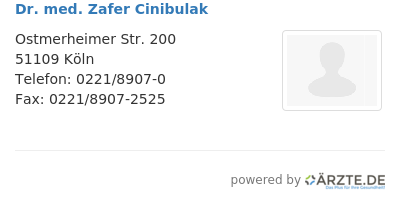 Dr med zafer cinibulak