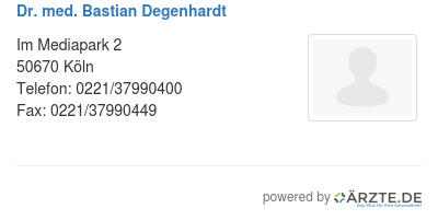 Dr med bastian degenhardt