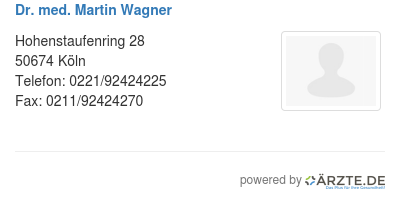 Dr med martin wagner 492188
