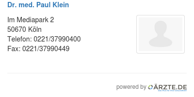 Dr med paul klein 280225