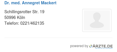 Dr med annegret mackert